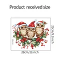 Size guide for owl wall stickers showing dimensions of 28cm width and 23cm height - 23*28CM/Static Cling