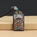 Ebony Cross Vajra Nepal Wushi Brand Necklace