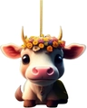Vache portant une couronne de fleurs (Style Neuf)