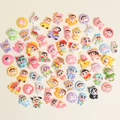 Flat lay of colorful Crayon Shin-chan resin charms and figurines for DIY crafts - Cartoon Boy Series Random Mix