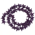 DIY purple starfish turquoise beads for handmade bracelets and jewelry making - 13*13mm / Deep purple
