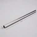 Reusable 23cm stainless steel metal straw with 1.2cm wide diameter for bubble tea - Beveled Straight Straw / 1.2*23cm
