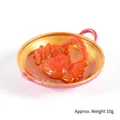 Miniatur Puppenhaus Wok Spielzeug mit Krabbenmodell in Lila, Gewicht ca. 10g - Durchmesser 5.5cm / Königskrabbe