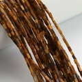 Perle in pietra naturale occhio di tigre sfaccettate rettangolari per gioielli fai da te - Bracciale in pietra occhio di tigre