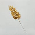 Tige de feuille de ginkgo dorée artificielle pour décoration florale du Nouvel An - Feuille de Pêcher Dorée