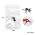 Silver magnetic steel balls for cat eye nail art in 8mm and 10mm sizes with packaging - 2-Pack Ball Magnets (10mm + 8mm)
