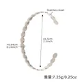 Bracelet jonc ouvert en acier inoxydable argenté avec maillons ovales géométriques - Style de Collage de Disques Ronds (Z280) / Acier