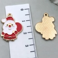 Christmas Santa Claus alloy oil drop pendant for DIY jewelry making 2.5cm size - Santa Claus (17x22mm)