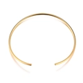 Girocollo minimalista in acciaio inossidabile placcato oro 18k per donna - NC-224G Forma a C Aperta / Oro