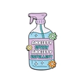 Kreative Anxiety Spray Emaille-Anstecknadel aus Legierung für Rucksäcke und Kleidung - Angst-Abwehrmittel (QHXZ2337)