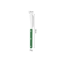 304 stainless steel butter knife with a green ABS handle and 16cm length specs - Green