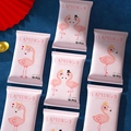 Pink flamingo baby wipes 10-pack portable soft hand and mouth cleaning tissues - Flamingo / 10 Sheets/Pack