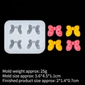 Silikonform mit Schleife für Fondant-Kuchen-Deko und Polka-Dot-Muster-Details - 2# (B863) / Transparent