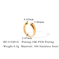 Detailed 3D view of 18K PVD plated stainless steel irregular dot ring with dimensions - Adjustable Open / Gold - Water Drop Style - G1569