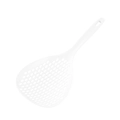 Schiumarola da cucina in plastica bianca con manico lungo per pasta e ravioli - Bianco