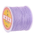 Rouleau de cordon en nylon violet pour bijoux, fil de jade taille 72 pour artisanat - Violet Clair