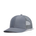 Gray mesh trucker hat for men featuring a curved brim and classic paneled design - Adjustable / Light Grey + Light Grey Mesh