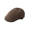 Vintage brown ivy cap for men and women featuring a textured fabric and stylish silhouette - Linen Coffee