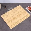 Wooden bead design board with 8 circular slots and ruler scale for jewelry making - 8 Bracelet Slots (630g)