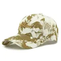 Casquette tie-dye blanc et vert avec broderie 3D Jubilant dorée pour un style décontracté - Kaki