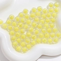 Faceted yellow acrylic round star-in-bead for DIY jewelry making and necklace crafts - Yellow Faceted Round 8mm (100pcs)