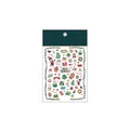 3D embossed Christmas nail stickers TS-1871 with Santa Claus and gingerbread man designs - TS-1871 Merry Christmas - New Relief