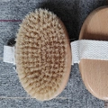 Beech Oval Handheld Boar Bristle Brush 13.5x8.5cm