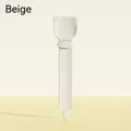 Beige cat strip squeezer feeder with cute cat ear design and matte silicone finish - 27*6.5cm / Off-white