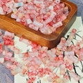 Bamboo shaped beads with red blood texture for DIY jewelry making accessories - Red Makeup/Red White Marble Texture