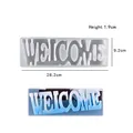 Silicone mold for resin DIY Welcome sign with blue gradient decorative outcome - Welcome Style 3