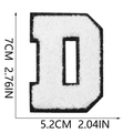 Letter D White