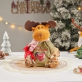 Sac cadeau renne de Noël avec fenêtre en cœur et broderie Joyeux Noël - J-50 Sac Poupée Cerf 3D