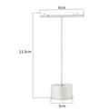 Silver metal T-bar earring display stand 11.5cm height with industrial minimalist design - Round Base / 6*11.5cm / Silver