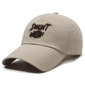 Beige quick-dry baseball cap with 'Doesn't matter' embroidery and laser-cut vents - Khaki