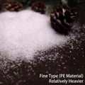 Fine white PE artificial snow powder for professional Christmas DIY decor and displays - Fine Snow White/100g