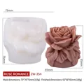 Rose bouquet silicone mold ZW-354 with realistic layered flower petals for DIY crafts - Rose Charm ZW-354