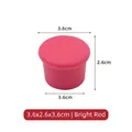 Bright red food-grade silicone wine stopper with 3.6cm diameter and leak-proof design - Standard Type / Bright Red