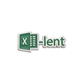 Excel Spreadsheet 'X-lent' green enamel pin with silver metal border for backpack - X-lent Pattern (QHXZ1840)