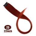 Single piece 22 inch clip-in hair extension in reddish brown shade number 23 - Reddish Brown (23)