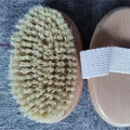 Beech Oval Handheld Sisal Brush 13.5x8.5cm