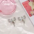 Ciondolo a farfalla iridescente con strass per gioielli fai-da-te, 16mm x 19mm - Fiocco 1pz