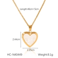Detailansicht des 18K Gold-Herzanhängers mit Maßangaben und technischen Produktdaten - Großer Herzanhänger (HC-N40449)