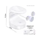 Mini white UV LED nail lamp 6.2cm height with USB cable and packaging box set - White Mini Thumb Nail Lamp
