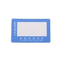 Blue light test card for eyewear protection verification with white induction area - Blue Light Test Card