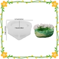 DIY silicone mold for pig cabbage bowl candle holder with dimension markings - Pig Cabbage Storage Box