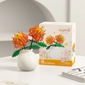 Fiore di mattoncini Thorny Marigold con vaso e confezione regalo, modello M3179 - Calendula Spinosa(M3179) / 132pcs