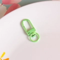 Mint green zinc alloy swivel lobster clasp hook for DIY backpacks and keychains - Light Green Iridescent