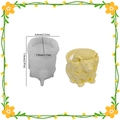 Stampo in silicone a leone con testa di leone in resina e misure dettagliate per DIY - Tazza per candela leone