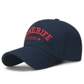 Dark blue cotton baseball cap with red embroidered Tenerife 1973 lettering and stars - Tenerife 1973 / Navy Blue