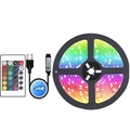 RGB 5050 LED strip kit with USB cable and 24-key remote control for TV backlight - 1m Not Waterproof / 24-key Bluetooth + 5050 Rgb Led Strip (30 Leds/meter)